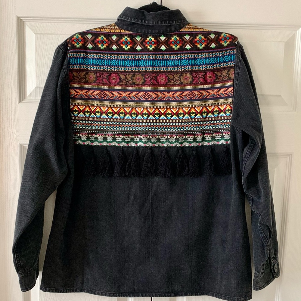 Embroidered Vintage Havana Jacket